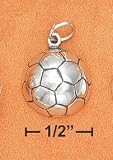 .925 Sterling Silver Soccer Ball Charm by SilverChicks
