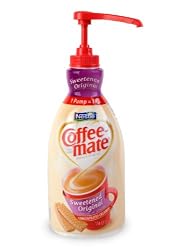 Coffee-mate Coffee Creamer, Sweetened Original Pump Bottle, 1.5L (Pack of 2)