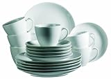 Produkt-Bild: Domestic 920496 Barca Porzellan Kaffeeservice 18-teilig mit je 6 Tassen, Untertassen, Dessertteller