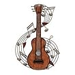 Benzara 65830 Lets Rock Guitar Metal Wall Art Decor Sculpture [Misc.]