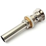 新しい arrvial耐久性1 5/8 ヘアラインニッケル ポップアップドレイン容器シンク浴室の蛇口ホット販売