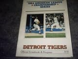 1984 Detroit Tigers Alcs Program