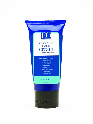 EO Hand Cream, Unscented, 2-Ounce Tubes (Pack of 2)