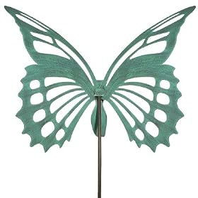 Large Butterfly Garden Sculpture/Stake - Verdi Green