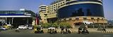 Autorickshaws in Front of a Commercial Building, Bandra-Kurla Complex, Mumbai, Maharashtra, India Premium Photographic Poster Print by Panoramic Images , 8x24