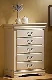 Louis Philippe Antique White Drawer Chest by Coaster Furniture