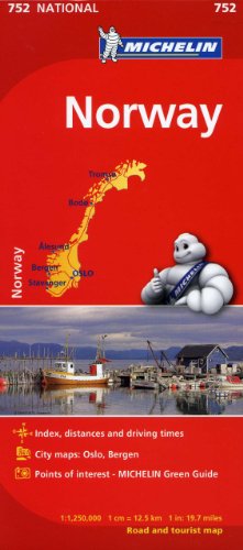 michelin norway map 752 mapscountry michelin