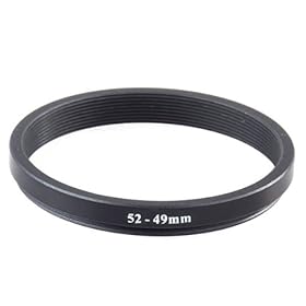 BestDealUSA 52mm-49mm Thread Filter 52 To 49 Step Down Ring Adapter Black New