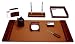 Mocha Leather 8Pc Executive Desk Set in Gift Box