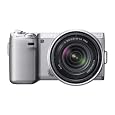 Sony NEX-5N 16.1 MP Compact Interchangeable Lens Touchscreen Camera With 18-55mm Lens (Silver)