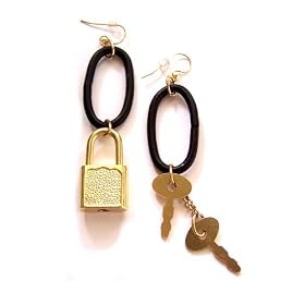 Lock and Key Earrings