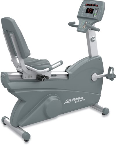 Life Fitness Club Series Recumbent Lifecycle Exercise Bike
