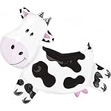 Anagram International 1106301 Cow Shape Foil Balloon Pack, 30"