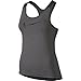 Nike Women's Pro Cool Training Tank Top, Dark Grey/Heather/Black, SM