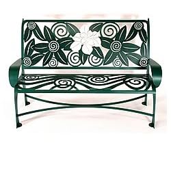 Magnolia Steel Patio Bench
