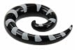 ACRYLIC SPIRAL WITH BLACK AND WHITE PRINT PLUG 8G - Sold As A Pair