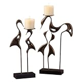 Swans Candlesticks Set of 2