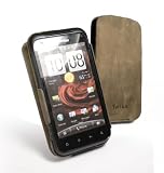 Produkt-Bild: Tuff-Luv Saddleback "Shield" - echte Ledertasche im sattelbraun f&uuml;r HTC Desire S