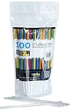 LolliZ Sturdy, Fun, Food Safe 6" Lollipop Sticks. Count of 100 comes in re-sealable bag