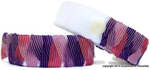 Acupressure Motion Sickness Bracelets (Blush) Average/adult Size 8"