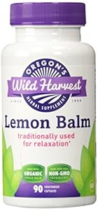 Oregon's Wild Harvest Lemon Balm Organic Supplement, 90 Count, 90 Fluid Ounce