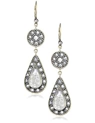 Moritz Glik "Kaleidoscope" 18K Gold and Diamond Pear Shaped Dangle Earrings