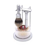 Merkur Polished Chrome 4pc Futur Shave Set