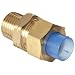 SMC KF Brass Insert Tube Fitting, Connector, 10mm Tube OD x 6.5mm Tube ID x 1/4" BSPT Male
