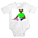 Baby clothes with paint, brush, bear, standing, artist