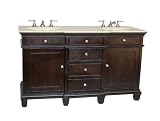 60 Durlinger Bathroom Double Sink Vanity Cabinet - Model # BA-4319M-60