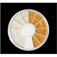 350Buy Gold & Silver Caviar Bean Bead metal Steel Bead Nail Art Decoration for Acrylic Nail