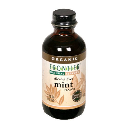 Frontier Organic Mint Flavor, 2-Ounce Bottle (Pack of 6) by Frontier