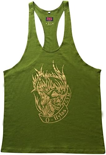 O Hylas 2015 Sport Tops Cotton Gym Vest Sleeveless Singlet Fitness Tank Top Men Bodybuilding Stringer