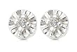 Sterling Silver Diamond-Accent Stud Earrings