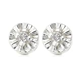 Sterling Silver Diamond-Accent Stud Earrings
