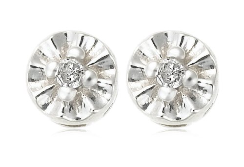 Sterling Silver Diamond-Accent Stud Earrings
