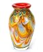 100% Handcraft Murano Glass Art Glass Vase Mouth Blown Art Rainbow
