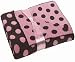 Pink Jacquard Knit Reversible Blanket