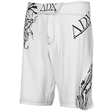 ADX Dragon 4-Way Stretch Hybrid Fight Short - White (32)