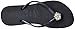 Havaianas Women's Slim Flip Flop Sandals, Crystal Poem ,Black/Dark Grey,39/40 BR (9-10 M US)