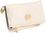 Tommy Hilfiger Fold Over Pebble Leather Wristlet Pouch Travel Kit