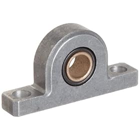 Spyraflo PB1-375-B Aluminum Pillow-Block With 3/8" Inner Diameter SAE-840 Oil Impregnated Bronze Bearing