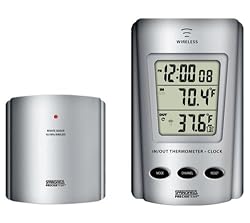 Springfield 91455 Wireless Digital Outdoor Thermometer and Clock