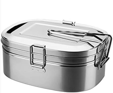 Medium-sized Simple Stainless Steel Food Container Bento Lunch Box