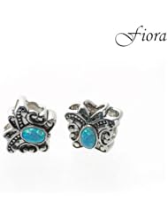 Blue Opal Butterfly Bead- Fiora Italian Charms