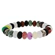10mm Rondell Stretch Bracelet - Multi Stone