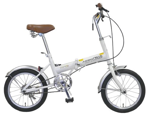 AERO FOLDING 16型 折りたたみコンパクト自転車 ホワイト HB-160CPFD