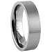 Titanium Ring Plain with Matte Finish. Comfort Fit. Width: 6mm-Size 11