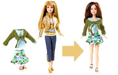 Childrens Toyshop  Toys : Hannah Montana 2 In 1 Style Hannah