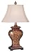 Copper Bronze Finish Carved Leaf and Vine Table Lamp